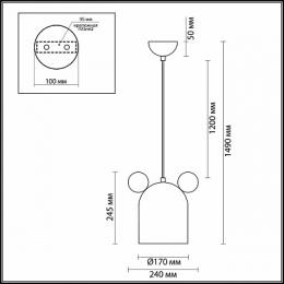 Подвесной светильник Odeon Light Mickey 4731/1  - 2 купить